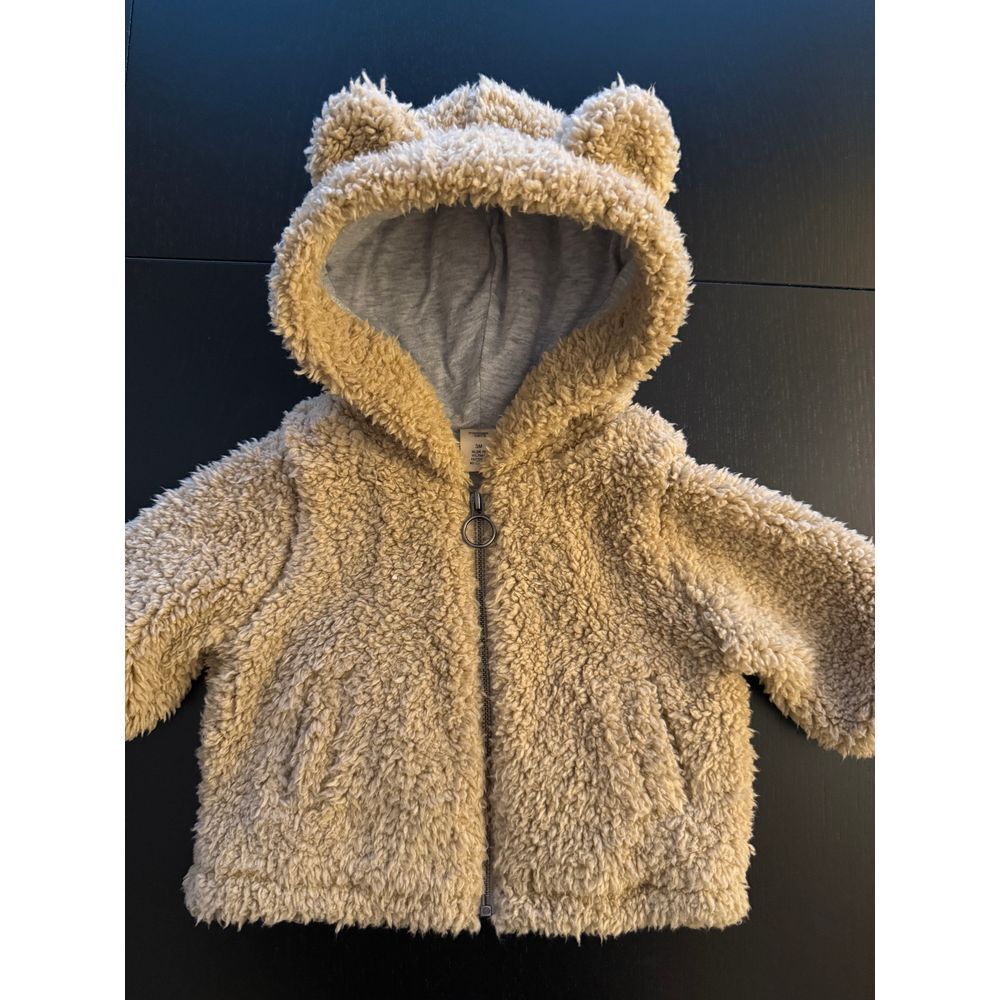 Tucker + Tate Baby Teddy Bear Coat 3m Cozy Jersey-Lined‎ Full-Zip Hoodie Jacket